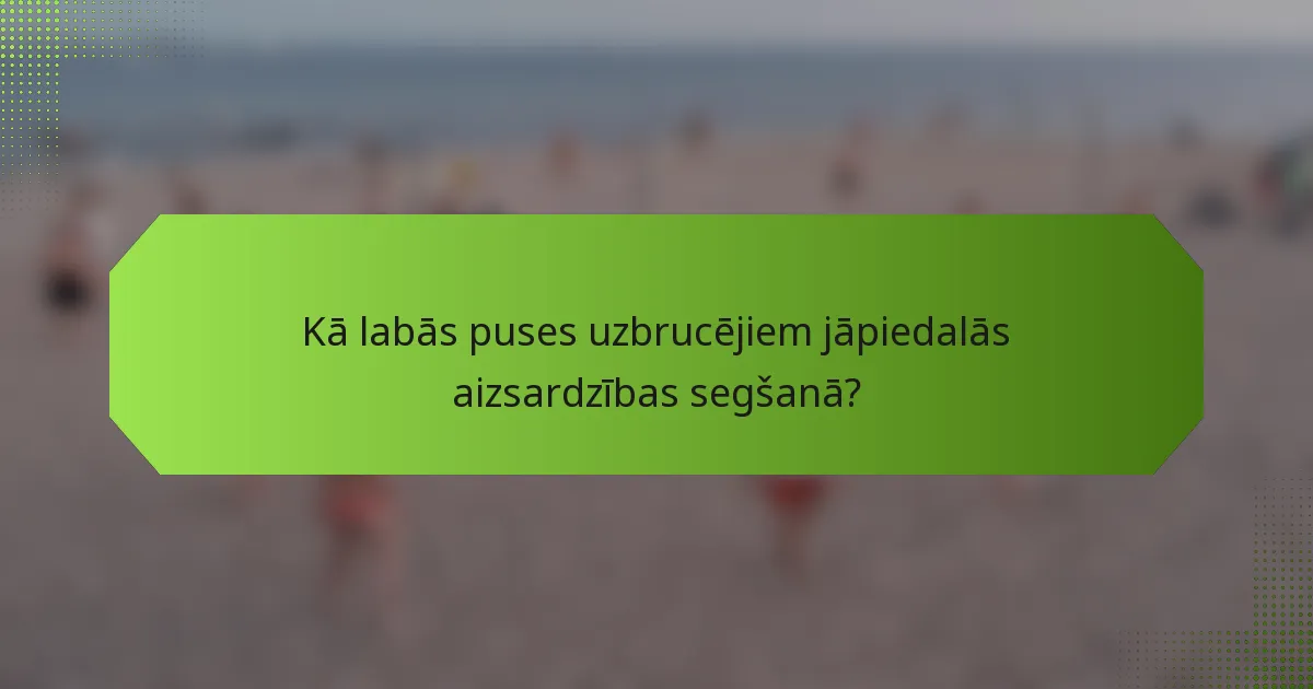 Kā labās puses uzbrucējiem jāpiedalās aizsardzības segšanā?